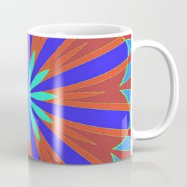 Blue rays mandala Coffee Mug