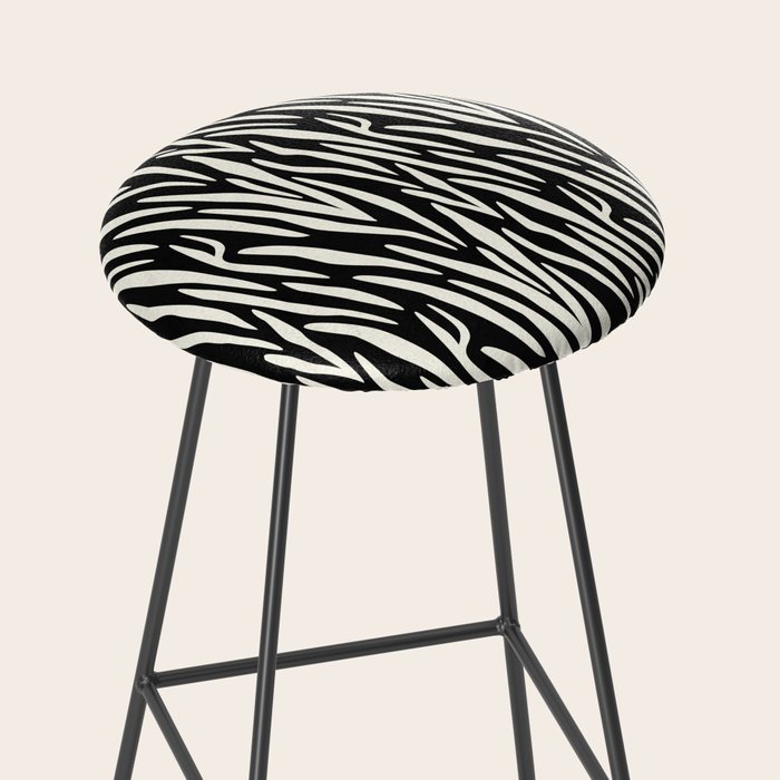 Zebra Print Bar Stool by followmeinstead | Society6