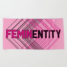 feminENTITY Beach Towel