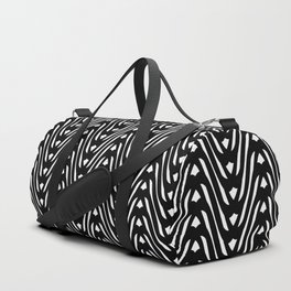 Black & White Tribal Chic Pattern Duffle Bag