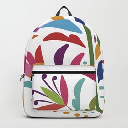 Mexican Otomí Floral Composition by Akbaly Backpack