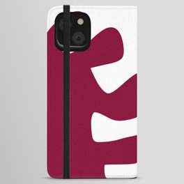 Abstract minimal plant color block 12 iPhone Wallet Case
