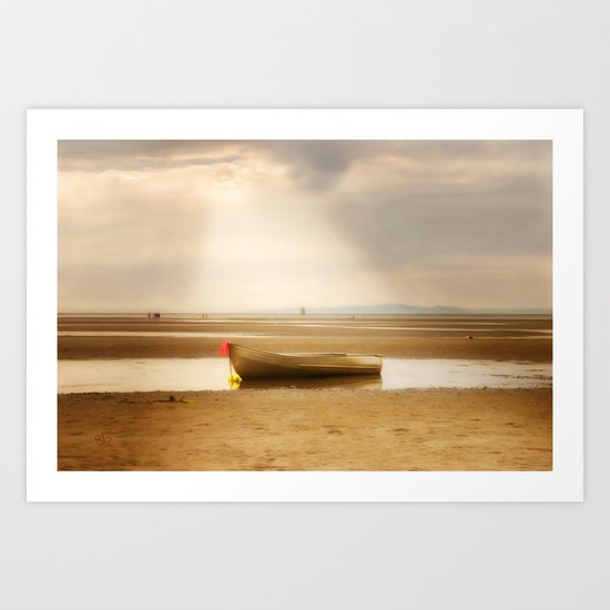 White Rock Rowboat II Art Print