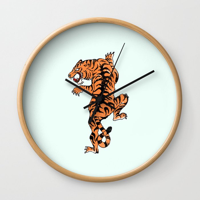 Tiger style Wall Clock