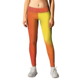 Sunset and Sunrise Watercolor Painting Leggings | Sunny, Yellow, Weather, Vibes, Watercolor, Sunset, Painting, Evening, Golden, Positive 