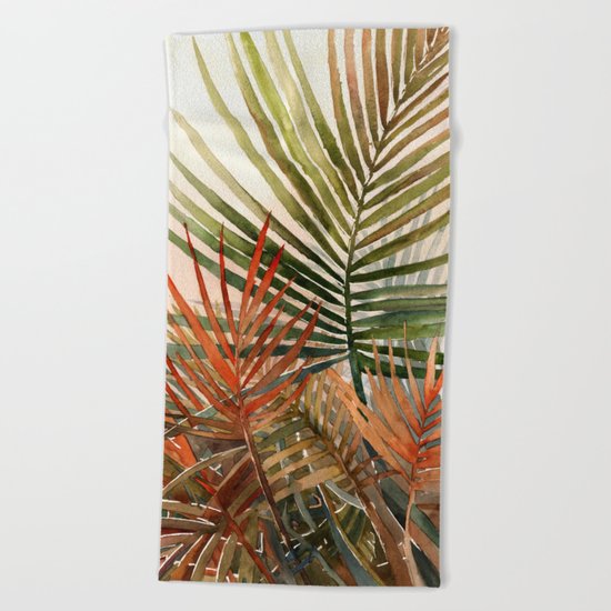 Arecaceae - household jungle #1 Beach Towel