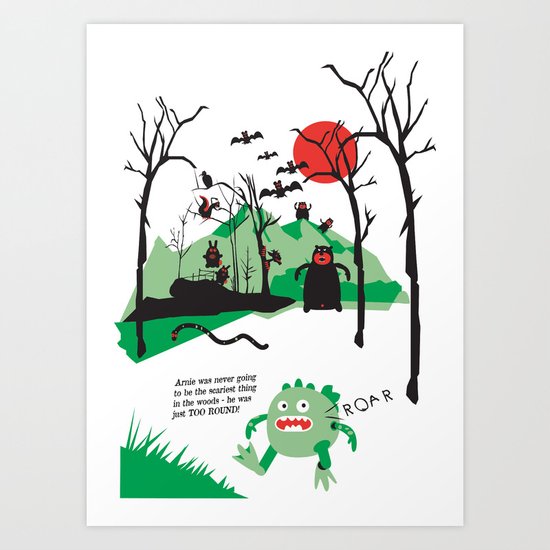 Arnie was just too round... Art Print
