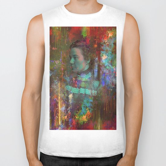 Portrait of a lady Biker Tank