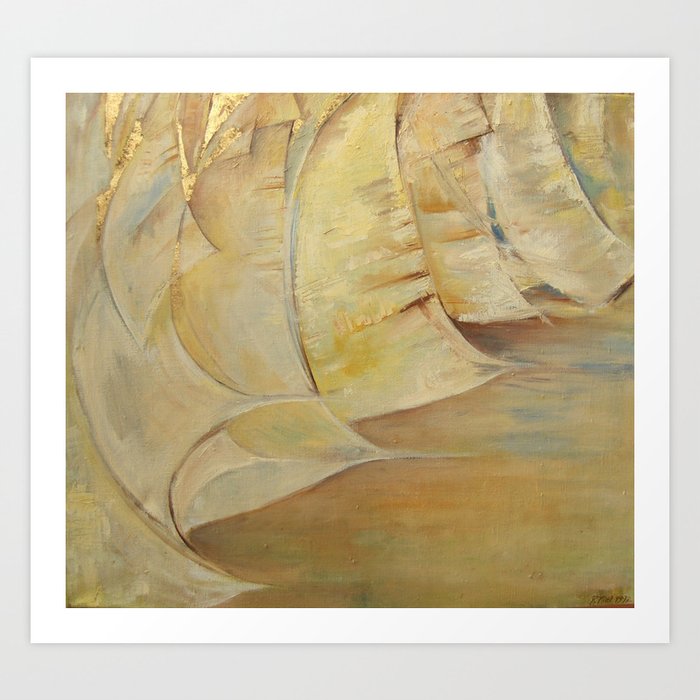 Summer Sails Abstract Painting Inspired By Sailing Oil Painting