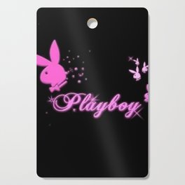 bunny pink y2k aesthetic  Cutting Board
