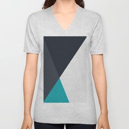 modern color pattern art V Neck T Shirt