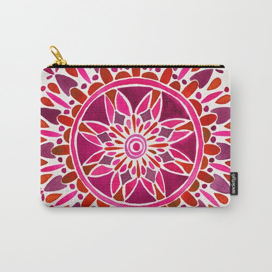 Magenta Mandala Carry-All Pouch
