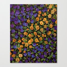 Spring Viola Floral Painting Canvas Print