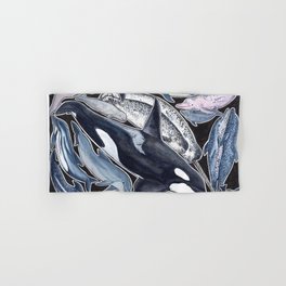 Dolphin, orca, beluga, narwhal & cie Hand & Bath Towel