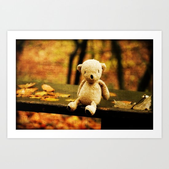 Taking the weight off my Paws Art Print