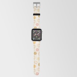 Neutral Smiley Face Pattern Apple Watch Band