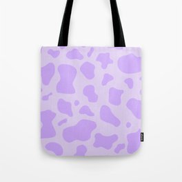 purple cow print pattern, mooo Tote Bag