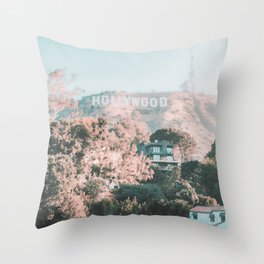 Hollywood Hills California Throw Pillow