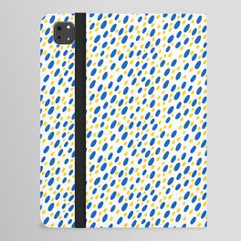Ukrainian blue yellow dots pattern iPad Folio Case