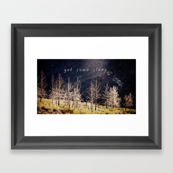get some sleep Framed Art Print