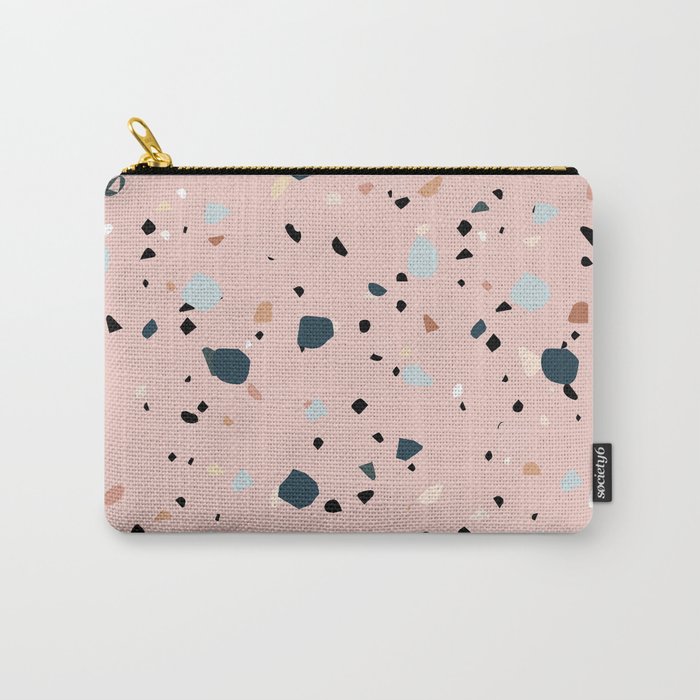 Pink Terrazzo Carry-All Pouch
