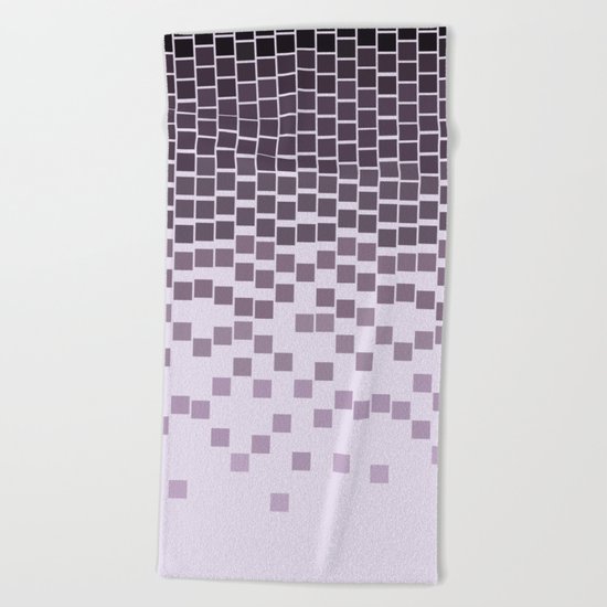 Pixel Rain Beach Towel