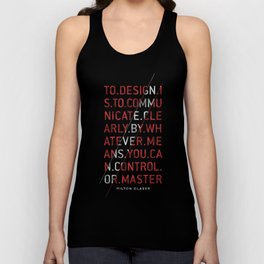 To Design by Milton Glaser Tank Top