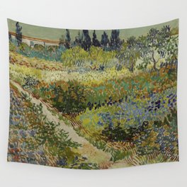 Vincent van Gogh - Garden at Arles (1888) Wall Tapestry