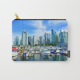 Vancouver Marina Carry-All Pouch | Water, Canada, City, Photo, Waterfront, View, Cityscape, Marina, Building, Downtown 