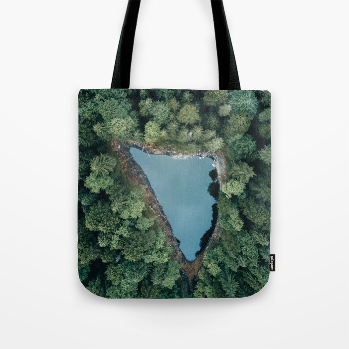 Hidden Lake in a Forest - Landscape Photography Tote Bag