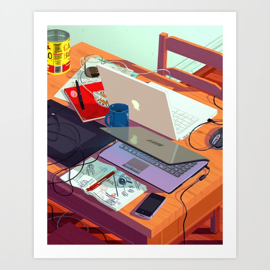 A Party Art Print