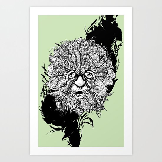 the green man Art Print