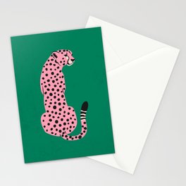 The Stare: Pink Cheetah Edition Stationery Card