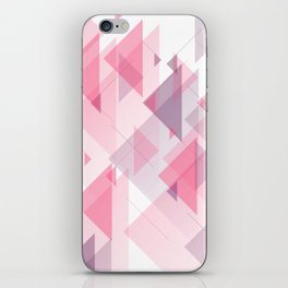 Abstract Pink Triangles iPhone Skin