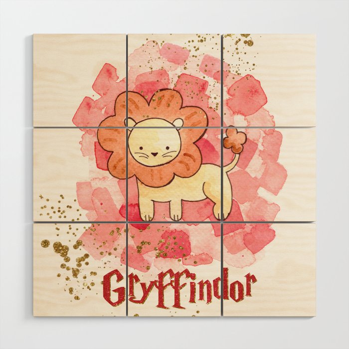 Gryffindor - H a r r y P o t t e r inspired Wood Wall Art