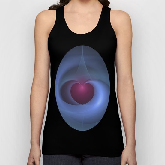 Take Care of My Heart Fractal Unisex Tank Top