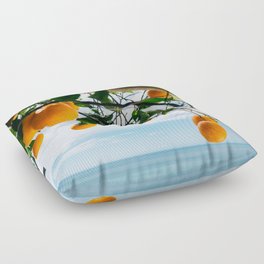Amalfi Coast Oranges IV Floor Pillow