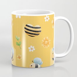 Buzzy Bee In Mellow Yellow Coffee Mug