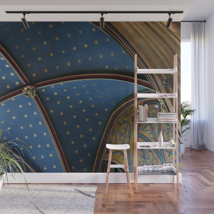Starry Night Cathedral Wall Mural By Burning Roses