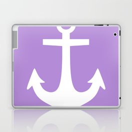 Anchor (White & Lavender) Laptop Skin