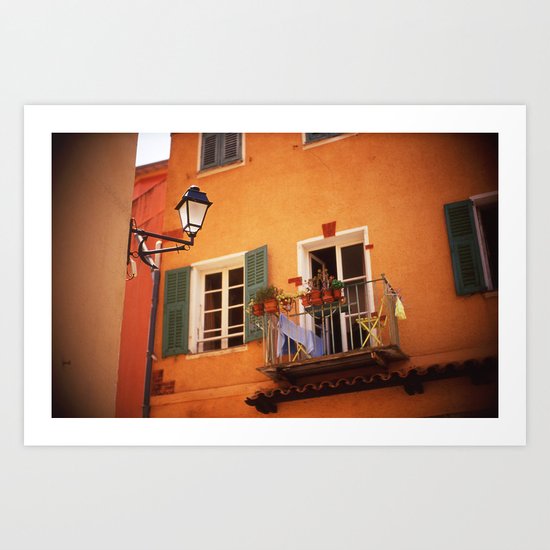 French Riviera Landscape Art Print
