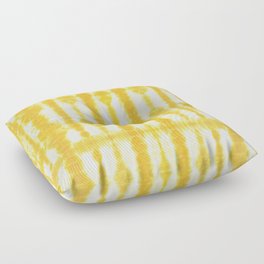 Yellow Tiki Shibori Floor Pillow