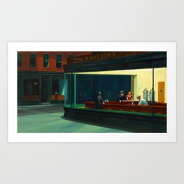 Edward Hopper - Nighthawks Art Print