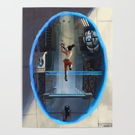 Portal 2 Poster Illustration Poster