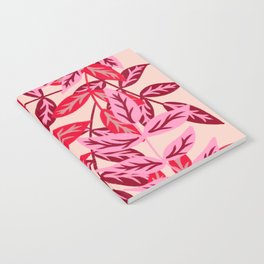 Pink Leaves Notebook