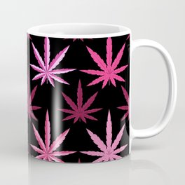 Marijuana Magenta Pink Weed Coffee Mug
