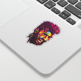 Messi Abstract Sticker