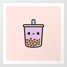 Boba Tea Art Prints For Any Decor Style Society6 One is a kawaii hot espresso latte and the other is a cold, sweet frappuccino. boba tea art prints for any decor style