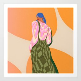 Stylish Woman Art Print