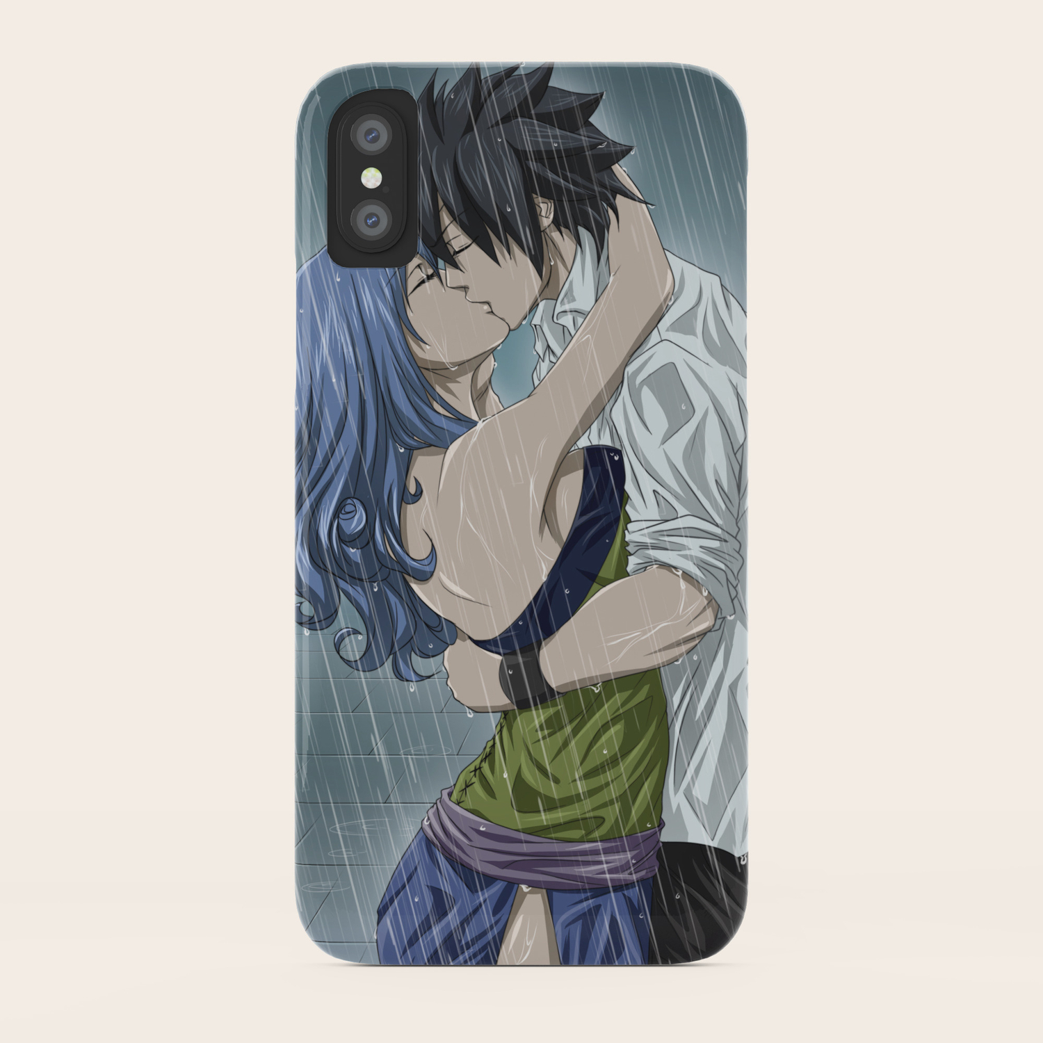 Wallpaper Gruvia Rain Iphone Case By Aryaaiedail Society6 For Free